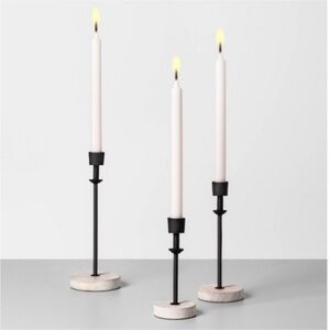 Full set of 3, candle stick holders, Hearth & Hand